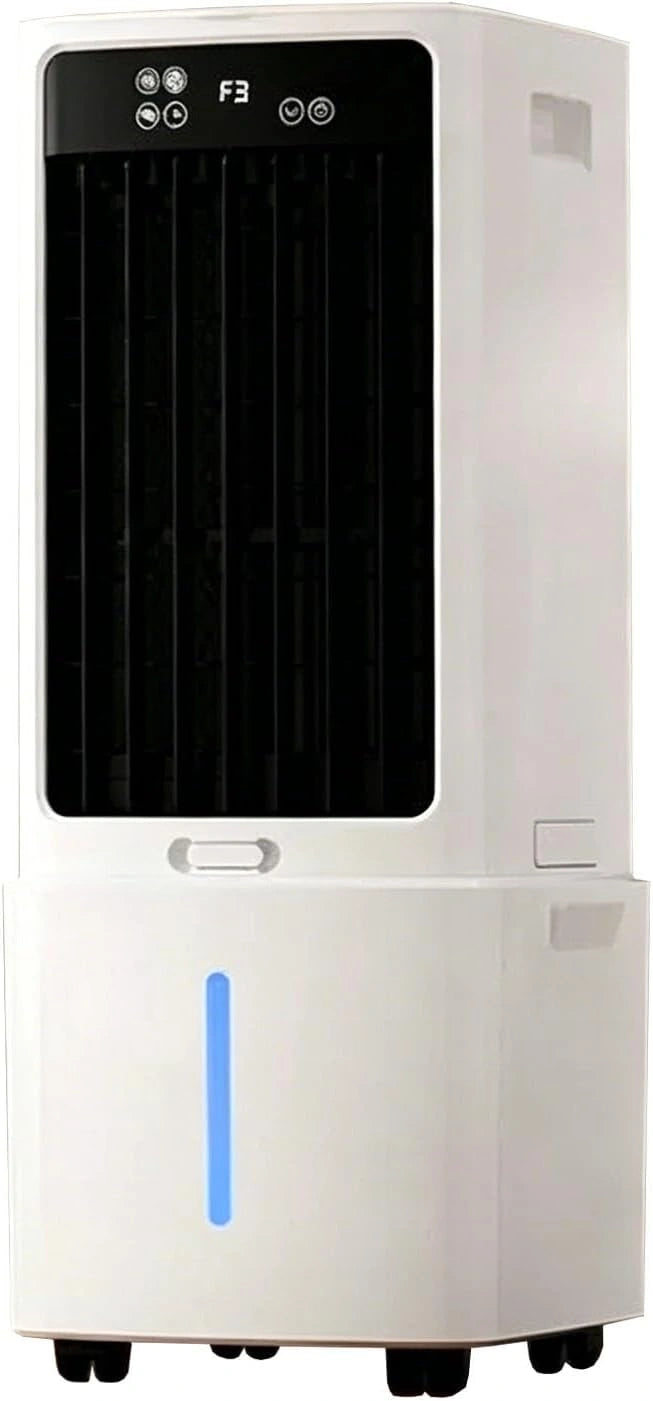 Climatiseur Mobile Portables Silencieux, 12 h Minuterie, 3 Vitesses, 3 Modes,Réservoir 12 L, pour Maison Bureau Chambre, Télécommande