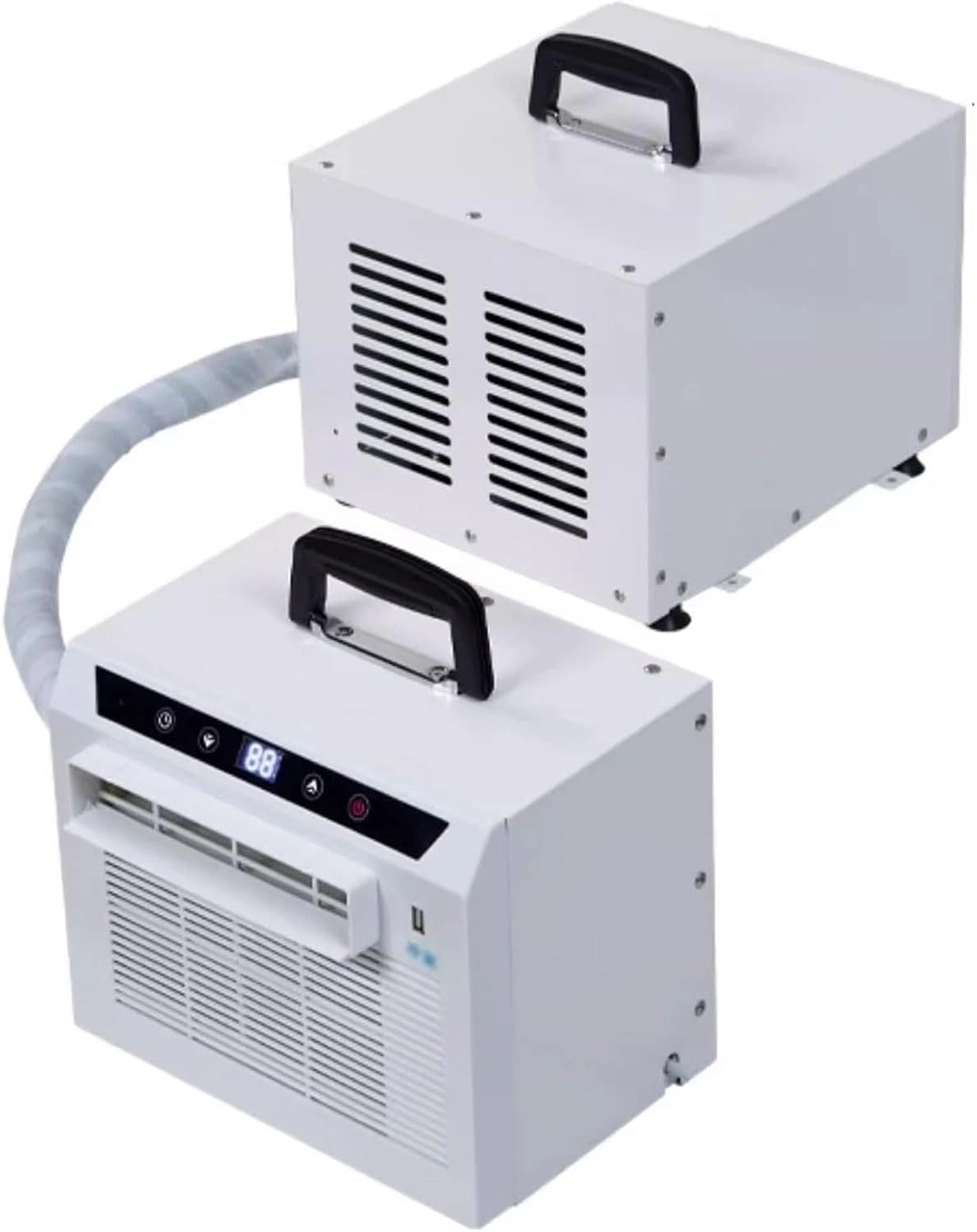 Climatiseur Split System 13 000 BTU avec écran tactile, minuterie 24 h, le bureau et le camping - Pas de montage nécessaire, télécommande