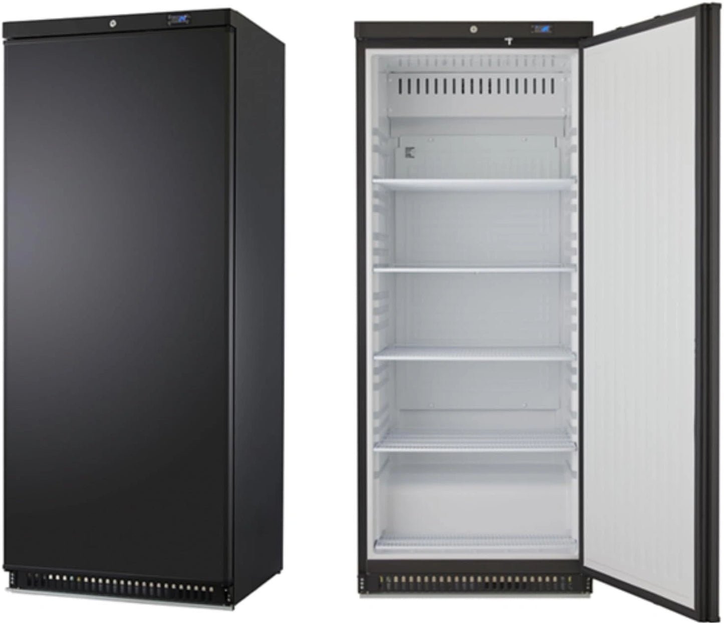 L2G - Armoire Réfrigérée 1 Porte - Carrosserie Noire, 0/+8°C - Gaz Réfrigérant R600 a - 775x744x1900 mm - 600 Litres