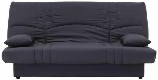 Générique Dream Banquette clic clac 3 Places - Tissu 100% Coton - Gris Anthracite - Contemporain - L 190 x P 92 cm