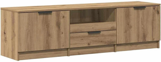 vidaXL Meuble TV Chêne Artisan 140x35x40 cm Bois d'ingénierie, téléviseur