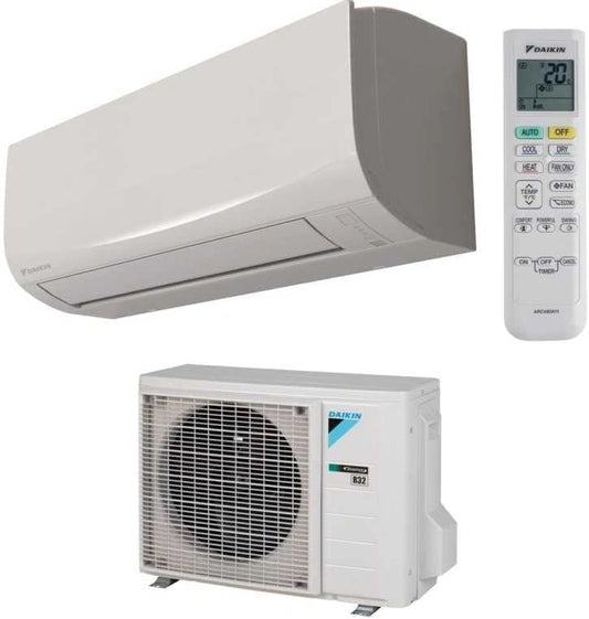 Daikin Sensira FTXC35E + RXC35E, Climatiseur monosplit 12000 BTU Inverter en mode pompe à chaleur R32 A++ avec Wi-Fi intégré