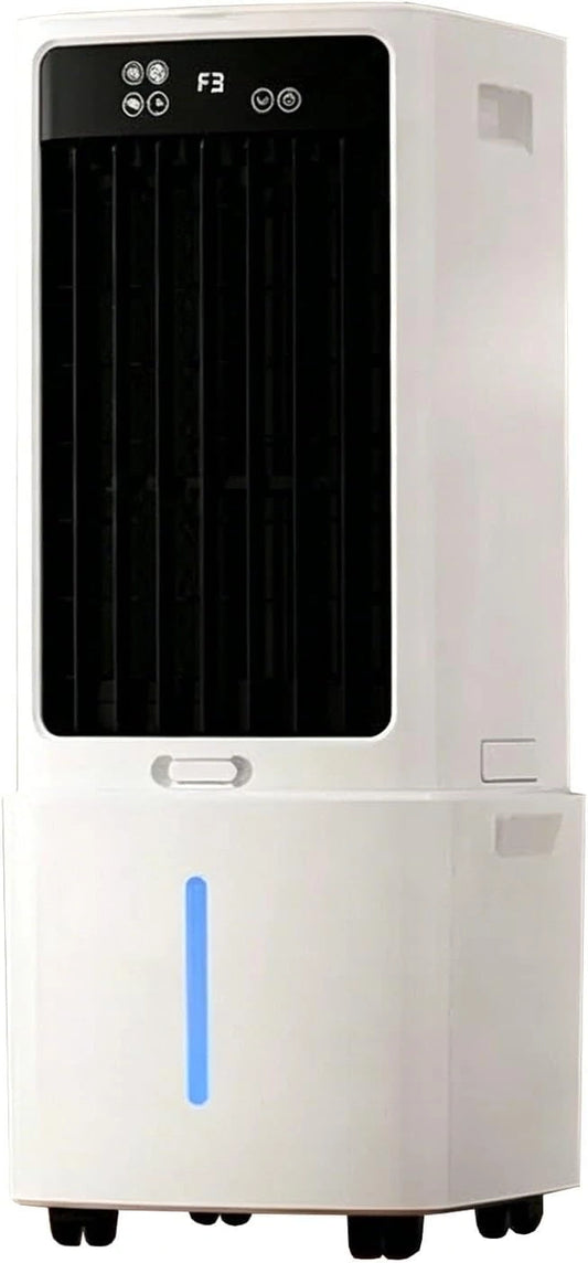 Climatiseur Mobile Portables Silencieux, 12 h Minuterie, 3 Vitesses, 3 Modes，Réservoir 12 L, pour Maison Bureau Chambre, Télécommande