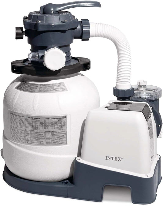Intex SX2100 Plus Pompe de filtre à sable (220-240 V) 26656 (débit de la pompe: 7,9 m³/hr)