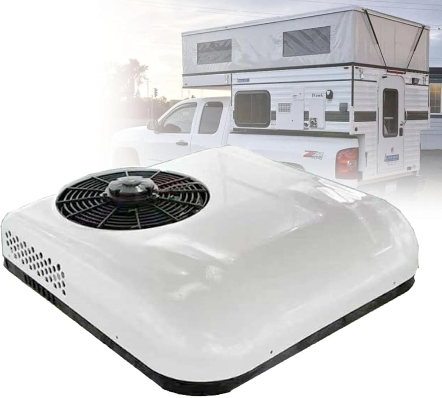 Climatiseur éLectrique De Toit Pour VéHicules De Loisirs (12 v/24 v): Design Ultra-Plat Et ContrôLe Intelligent De La TempéRature Pour, Camions