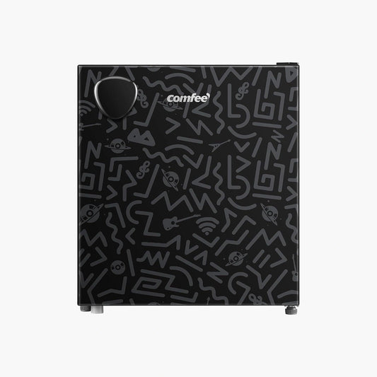 COMFEE' 43 L Mini frigo, Noir, Petit Réfrigérateur avec Chiller Box, Avec compartiment congélateur, Température Réglable