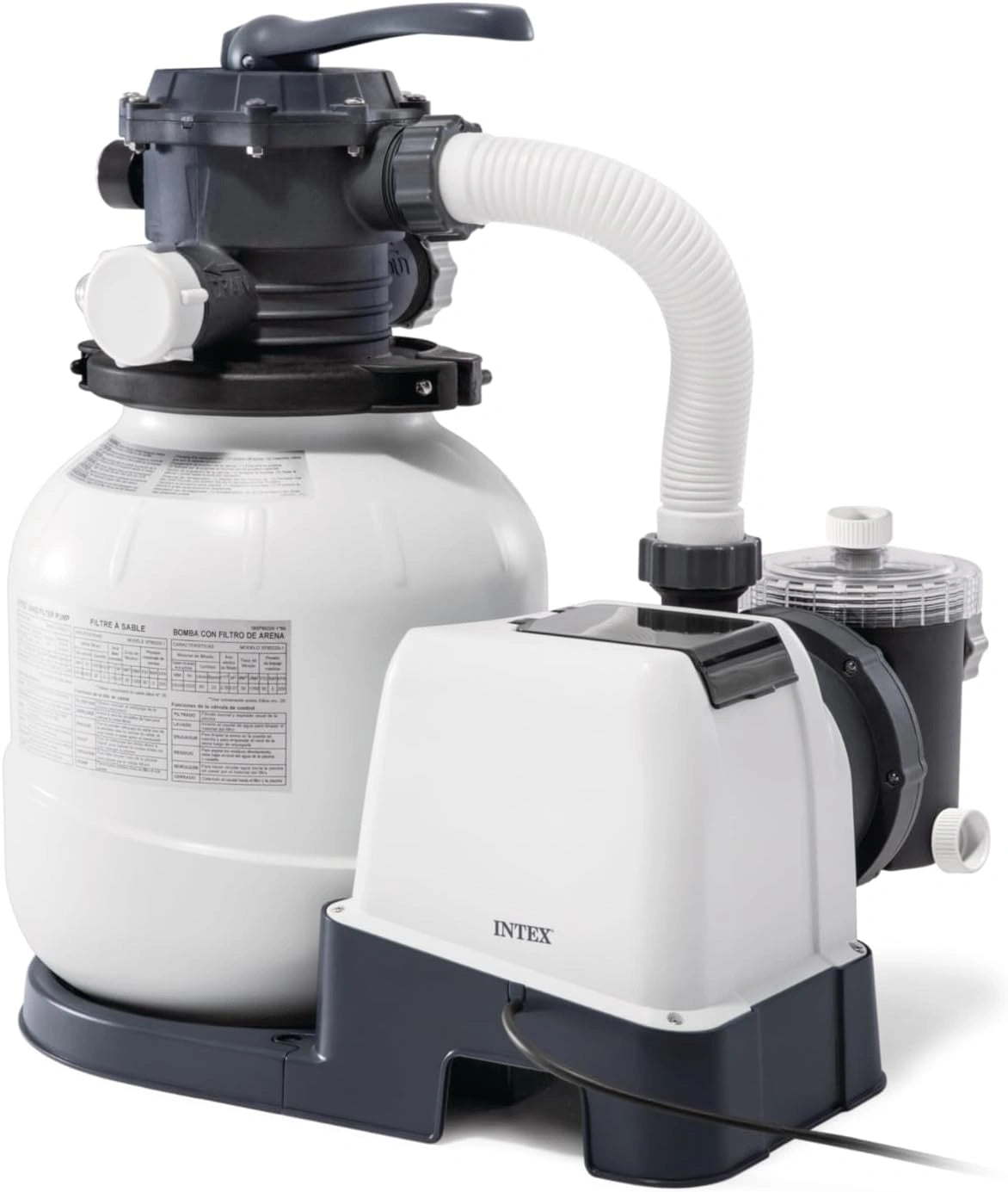 Intex - 26656FR - Filtre à Sable SX2100 PLUS 6m3/h avec Wi-Fi