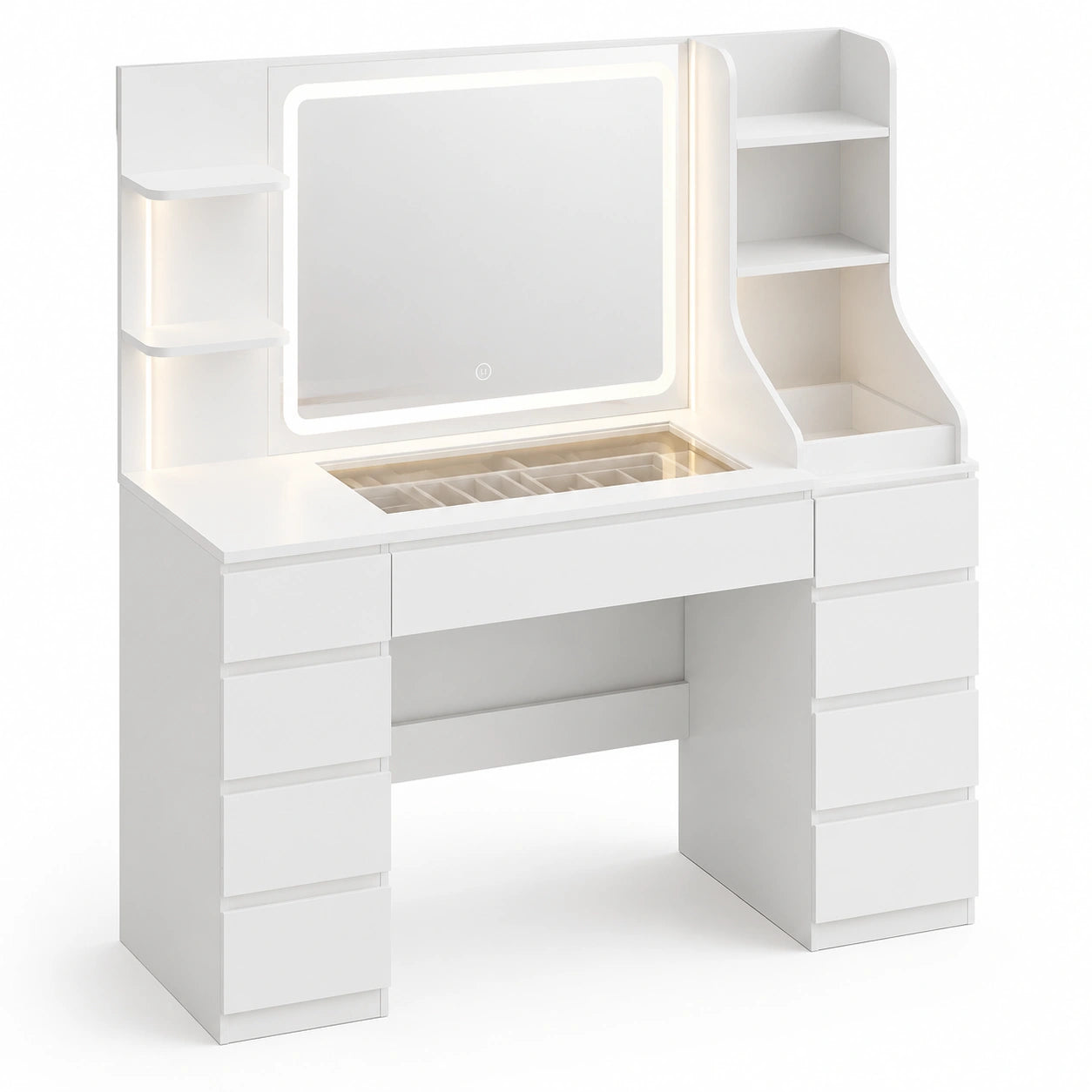 table-de-maquillage-blanche-avec-miroir-led-reglable-et-tiroirs-bpwtvl5203ch
