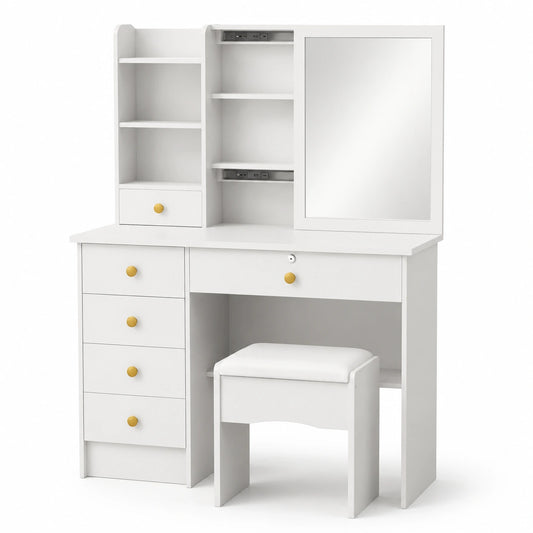 table-de-maquillage-moderne-avec-miroir-et-tabouret-6-tiroirs-et-tablettes-ouvertes-ssirjh5207bc