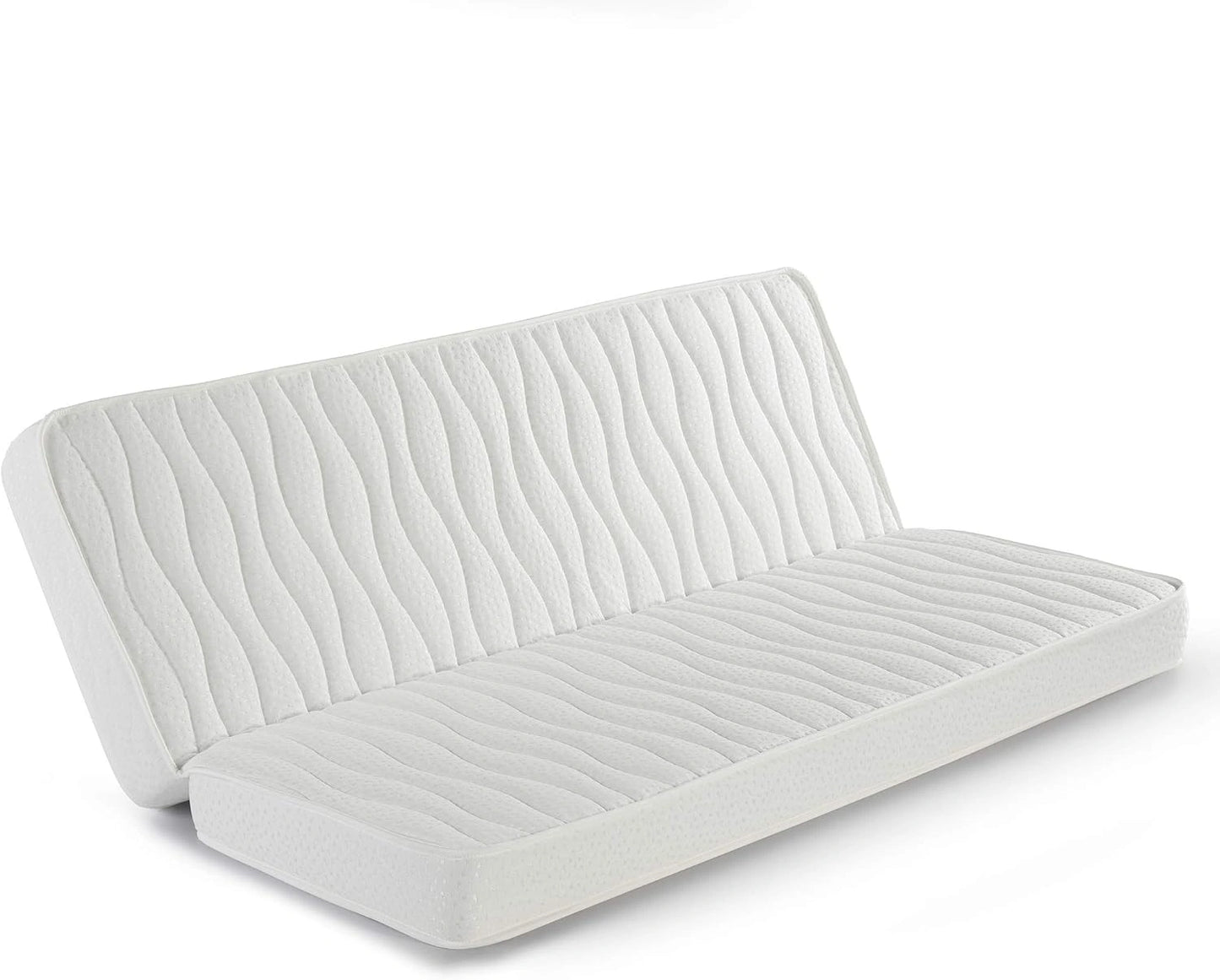 Matelas clic clac 140x200 pour canapé-lit, 13 cm de Hauteur, Tissus strecht avec Rivet de sécurité.