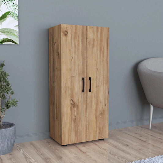 [en.casa] Armoire à 2 Portes Meuble de Rangement Polyvalent avec 3 Étagères Placard Multifonction pour Entrée Salon Chambre Bureau Cuisine 108 x